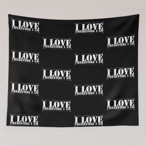Item preview, i love therefore i am insiprational quote affirmations designed and sold by Bwaichigo.