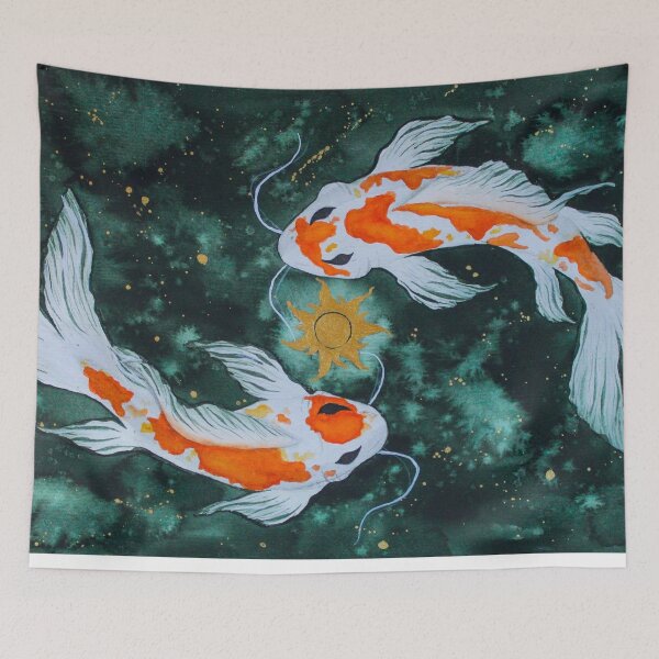 Item preview, Pisces zodiac watercolor painting designed and sold by EverAfterArtAli.