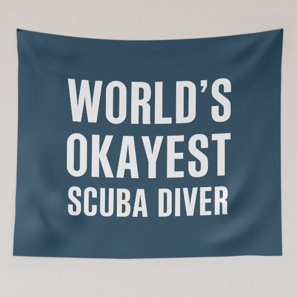 Item preview, Worlds Okayest Scuba Diver designed and sold by CeciLop.