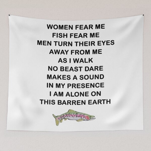 Item preview, Women Want Me Fish Fear Me Meme  designed and sold by Merch-On.
