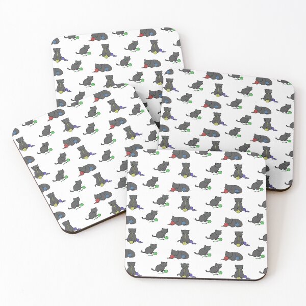 Item preview, Cute Cat Pattern designed and sold by Poetic Patterns Studio.