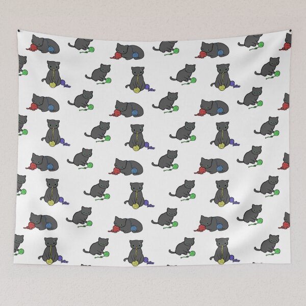 Item preview, Cute Cat Pattern designed and sold by Poetic Patterns Studio.
