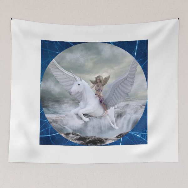 Item preview, Beautiful White Unicorn Pegasus designed and sold by RBDESIGN SHOP.