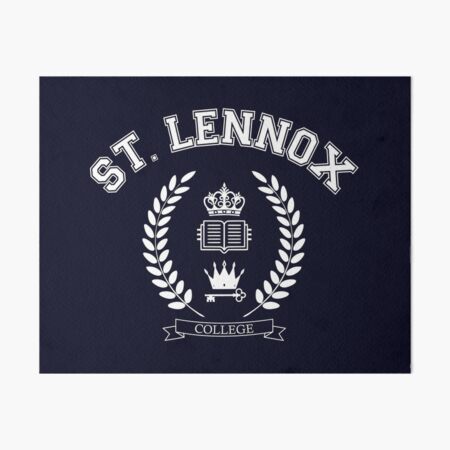 Ruby Red St. Lennox College Design Art Board Print