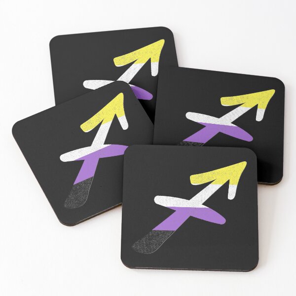 Item preview, Nonbinary Sagittarius Pride Flag Zodiac Sign designed and sold by Patrick Hiller.