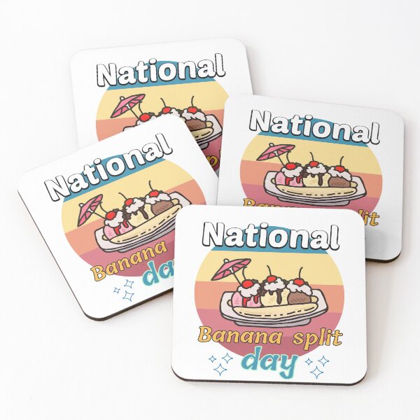 Item preview, National day of the banana split and its lovers designed and sold by Georgeox.