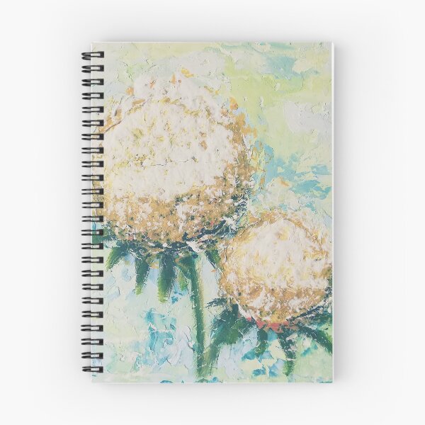 Item preview, Yellow round flowers, floral painting, original contemporary art, home decor. Dandelions  designed and sold by WolgaArt.
