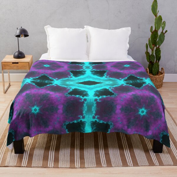 Artikelvorschau, Psychedelisches Kaleidoskop Pink Lila und Teal entworfen und verkauft von WormholeOrbital.