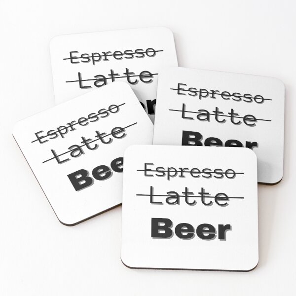 Item preview, Espresso Latte Beer T-shirt designed and sold by RiadMannan.