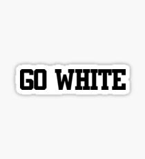 Color Wars- Go White Sticker