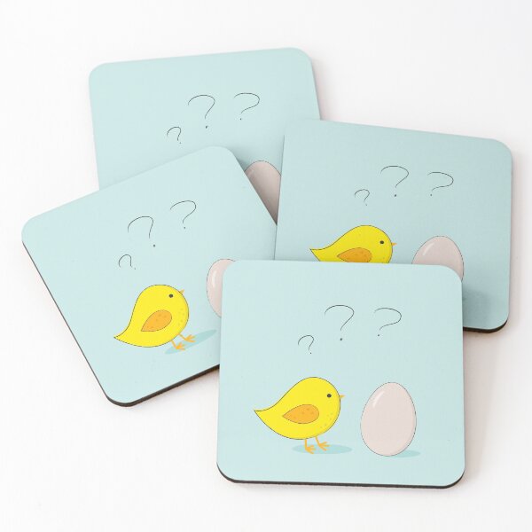 Item preview, The chicken or the egg Question Cute funny cartoon designed and sold by edrawings38.