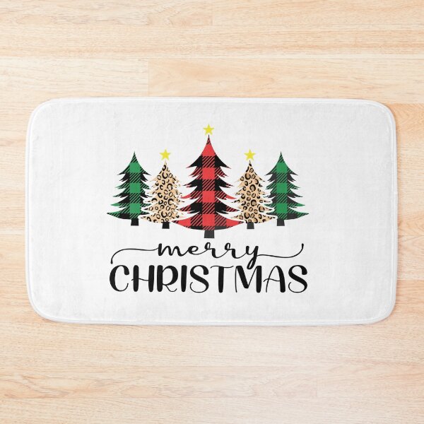 Item preview,  Merry Christmas Cheetah and Buffalo (Red & Green) Plaid Design designed and sold by eham93.