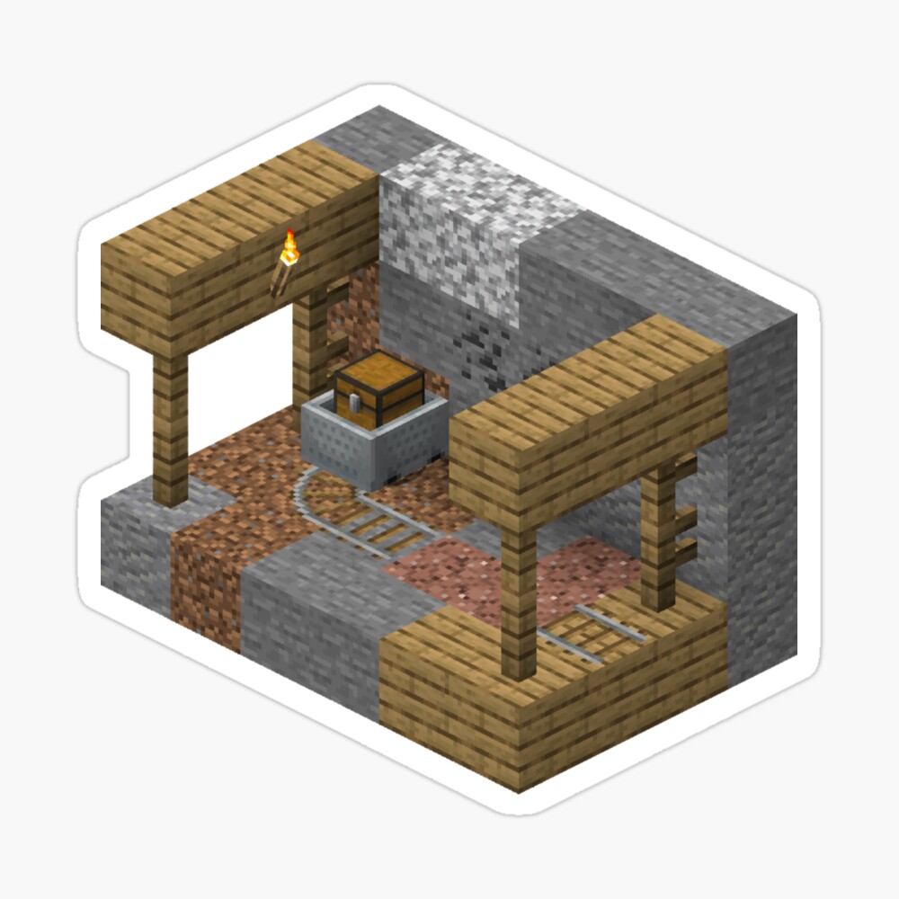 Minecraft Abandoned Mineshaft Section