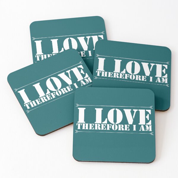 Item preview, i love therefore i am yoga insiprational quote affirmations designed and sold by Bwaichigo.