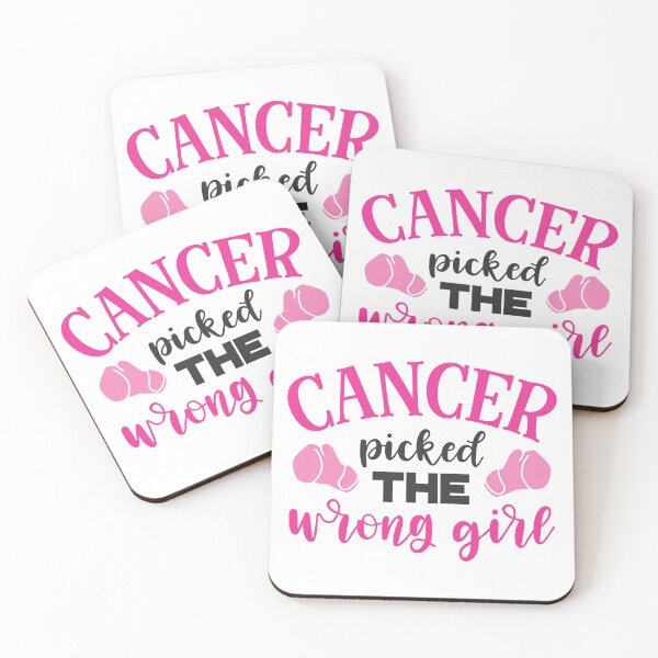 Item preview, Breast Cancer -Cancer Picked The Wrong Girl designed and sold by HDPrinting.