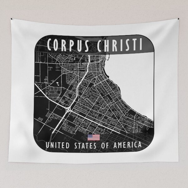 Item preview, CORPUS CHRISTI MAP USA designed and sold by hatimelhag.