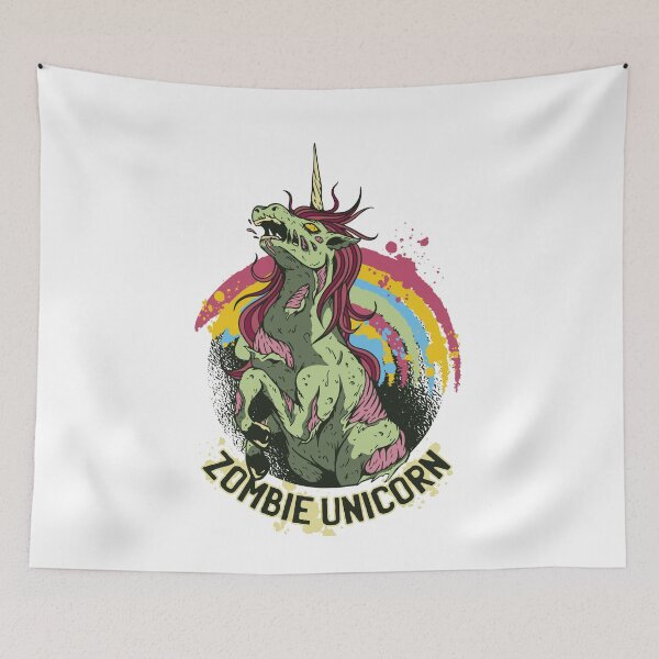 Item preview, Zombie Unicorn Funny Halloween Scary Party designed and sold by larspat.
