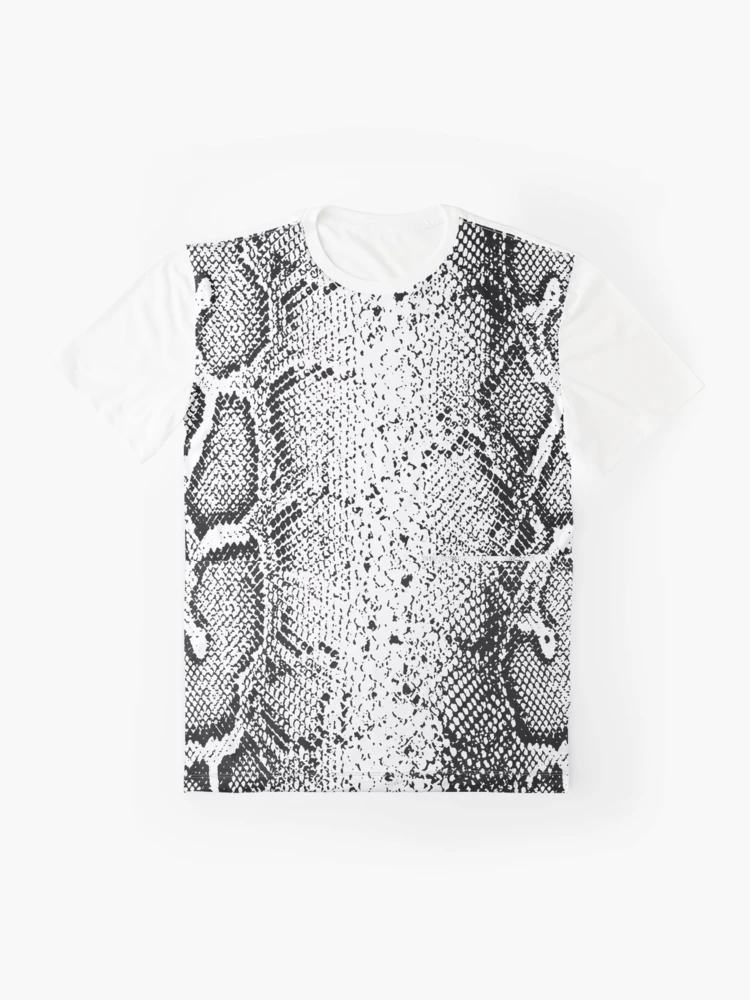 black and white snakeskin shirt