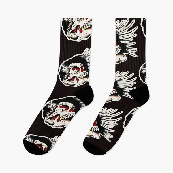 Item preview, skull trash skate tattoo designed and sold by rafaelwolf.