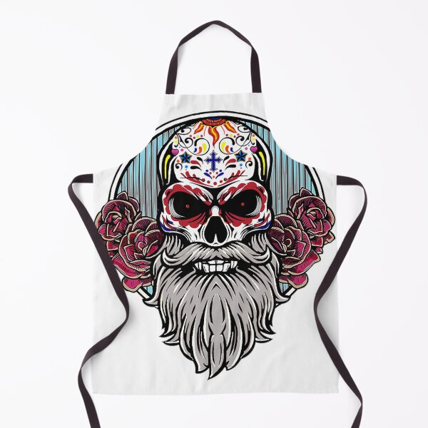 Item preview, Day of the dead bearded skull designed and sold by TWPhoto.