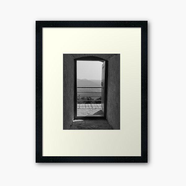 through the door Framed Art Print