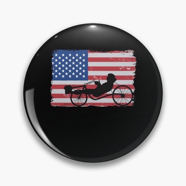 Item preview, Recumbent Bicycle American Flag 4th Of July Biker Funny Recumbent Bike designed and sold by Stronzi.