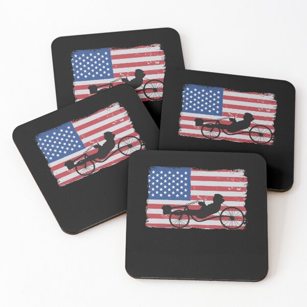 Item preview, Recumbent Bicycle American Flag 4th Of July Biker Funny Recumbent Bike designed and sold by Stronzi.