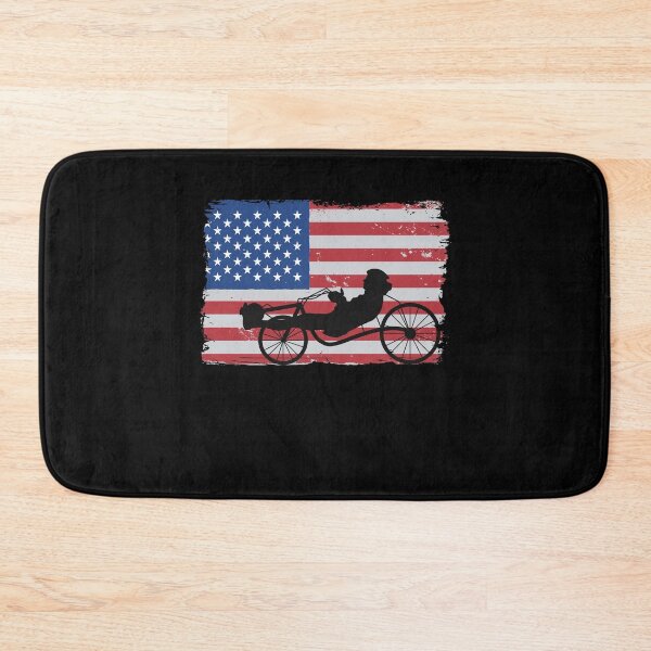 Item preview, Recumbent Bicycle American Flag 4th Of July Biker Funny Recumbent Bike designed and sold by Stronzi.