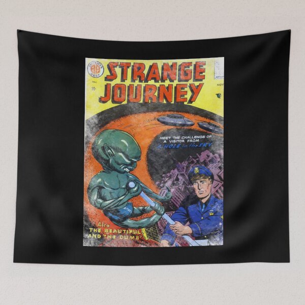 Item preview, Vintage golden age horror comic book Strange Journey  designed and sold by beachcamper.