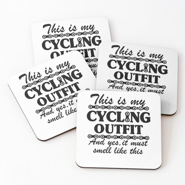 Item preview, This Is My Cycling Outfit Funny Cyclist Gift Biker Biking designed and sold by Stronzi.