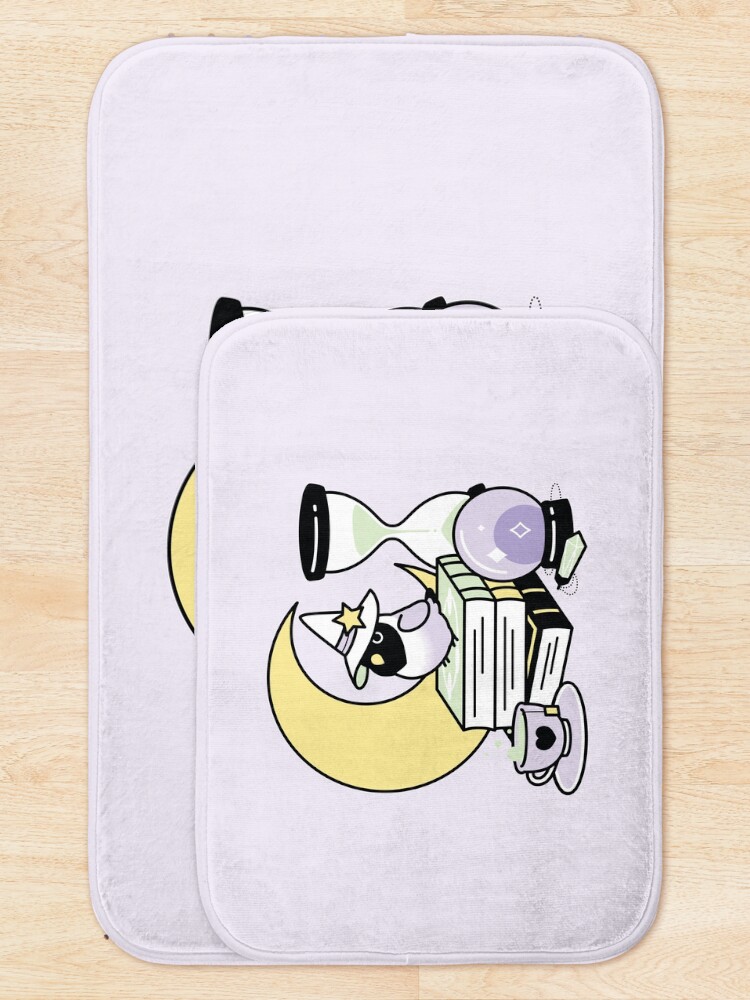 Alternate view of Lolita the Magical Goth Lovebird Bath Mat