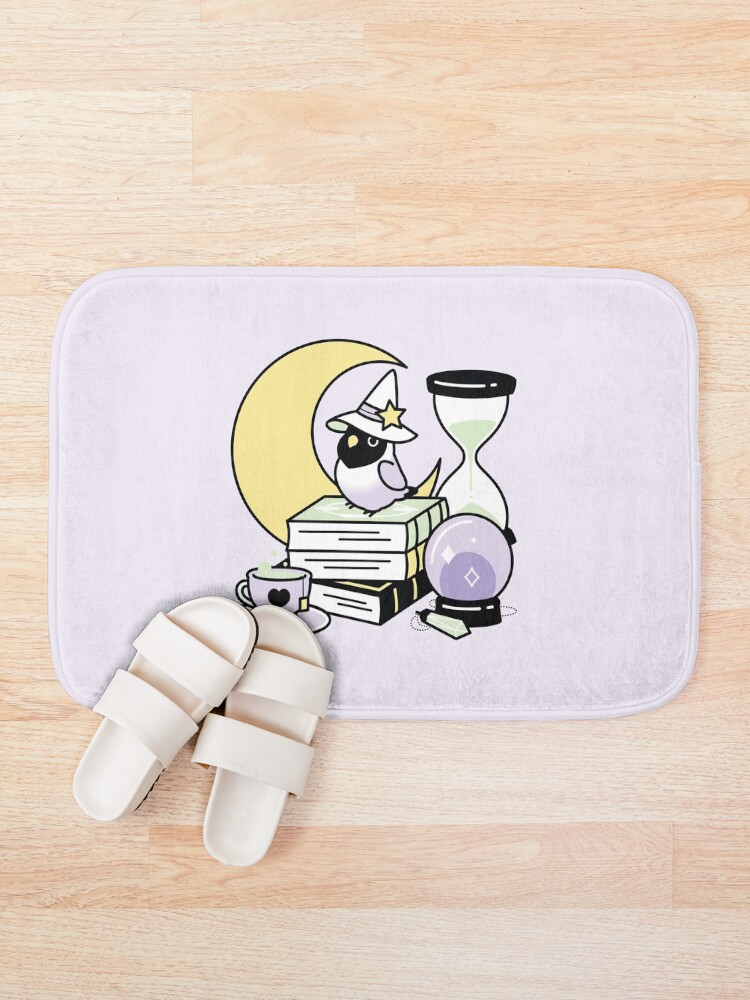 Alternate view of Lolita the Magical Goth Lovebird Bath Mat