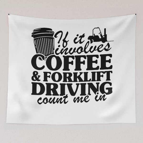 Item preview, Coffee & Forklift Driving Forklift Operator Driver Gift Funny designed and sold by Stronzi.