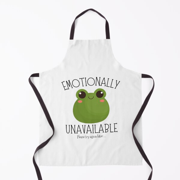 Item preview, Emotionally Unavailable Please Try Again Later Stick Font - Cute Frog designed and sold by Teetee94.
