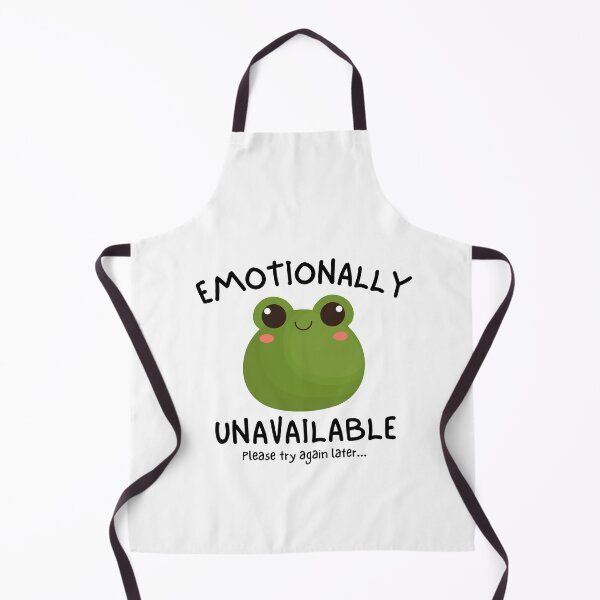 Item preview, Emotionally Unavailable Please Try Again Later Cute Font - Cute Frog designed and sold by Teetee94.