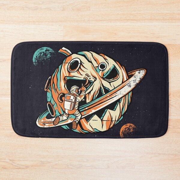 Item preview, Astronaut Carving a Jack o Lantern in Outer Space designed and sold by SLAG-Creative.