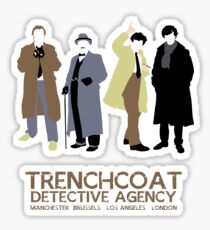 Trenchcoat Detective Agency Sticker