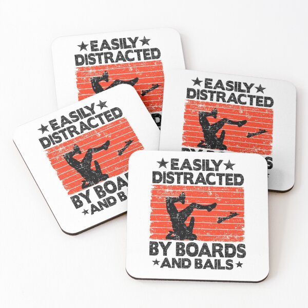 Item preview, Easily Distracted By Boards And Bails Funny Skateboard designed and sold by Stronzi.