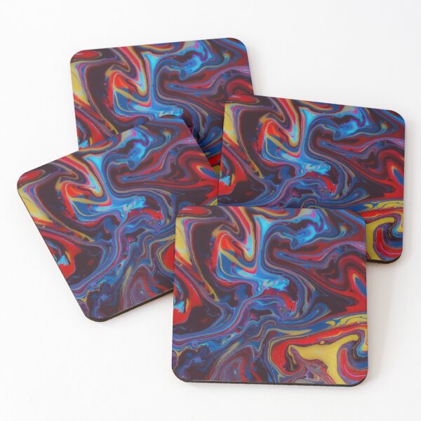 Artikelvorschau, Regenbogen Trippy Acrylic Pour Design entworfen und verkauft von Sallysmk3.