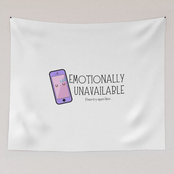 Item preview, Emotionally Unavailable Please Try Again Later - Cute Sleeping Phone designed and sold by Teetee94.