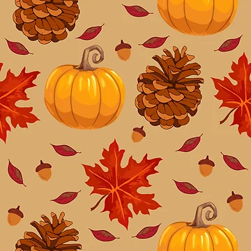 Artwork thumbnail, Autumn Fall Pattern by palaco210