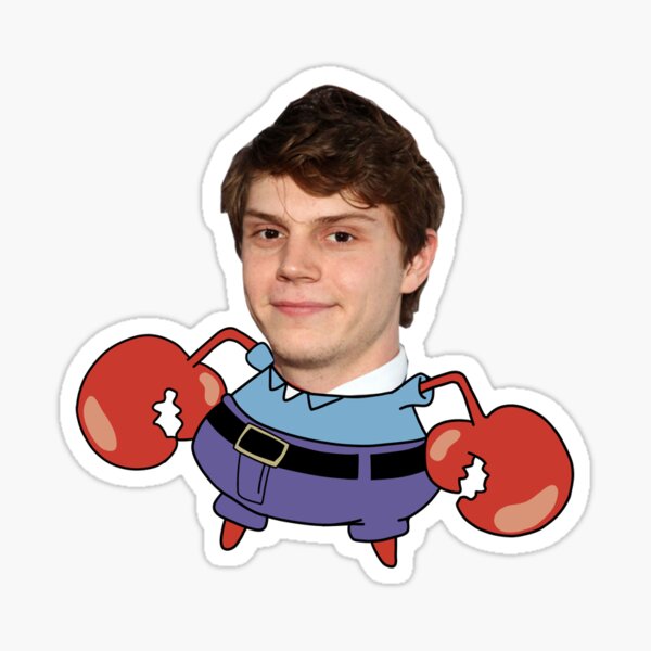 Evan Peters Crab Sticker