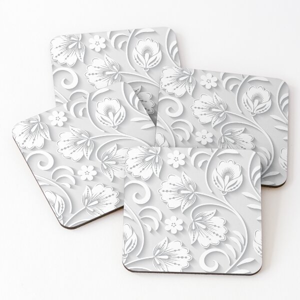 Item preview, 3d Floral White Ornament designed and sold by Ross-Sergey.