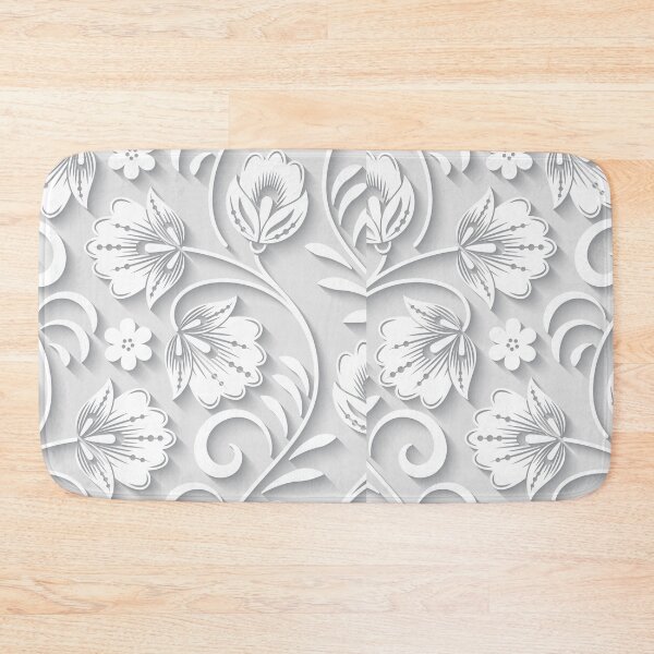 Item preview, 3d Floral White Ornament designed and sold by Ross-Sergey.
