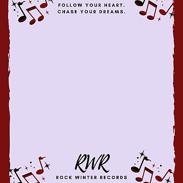 Artwork thumbnail, Follow Your Heart & Chase Your Dreams rwr by RWR by EH Merch