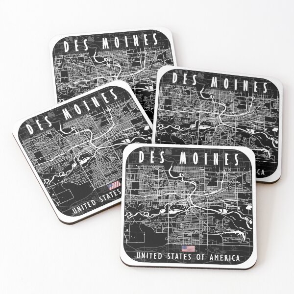 Item preview, DES MOINES MAP USA designed and sold by hatimelhag.