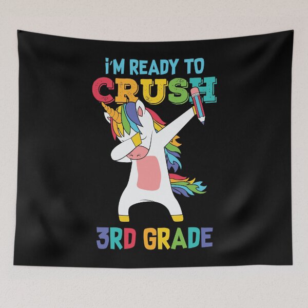 Item preview, i'm ready to crush 1rd grade funny dabbing unicorn designed and sold by Dahiss.