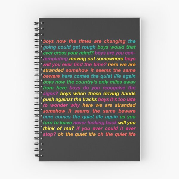 Item preview, Japan - "Quiet Life" Lyrics designed and sold by Only Japan, Bowie, New Order, Ultravox.