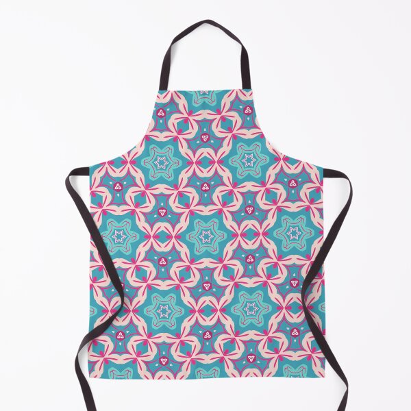 Artikelvorschau, Bright Teal, Hot Pink, and Blush Pink Swirly Geometric Pattern entworfen und verkauft von cozycaroline.