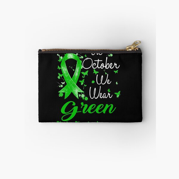 Item preview, In October We Wear Green Ribbon Bipolar Disorder Awareness designed and sold by largellie.